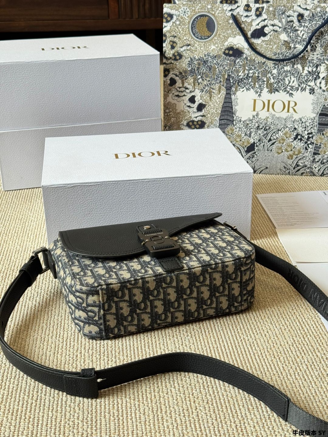 【新品同様】Dior Saddle サドル ポーチ CHRISTIAN DIOR クリスチャンディオール サドルポーチ