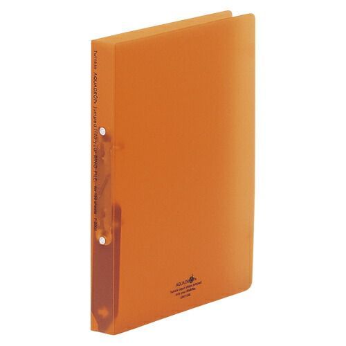 リヒトラブ ＡＱＵＡ　ＤＲＯＰｓ　リングファイル〈ツイストリング〉 F-5005-4 橙 1冊 AQUA DROPs リヒトラブ (ツイストリング)｜最安値 Ｄ型リングファイル＜ツイストリング＞ LAB.＜リヒトラブ＞