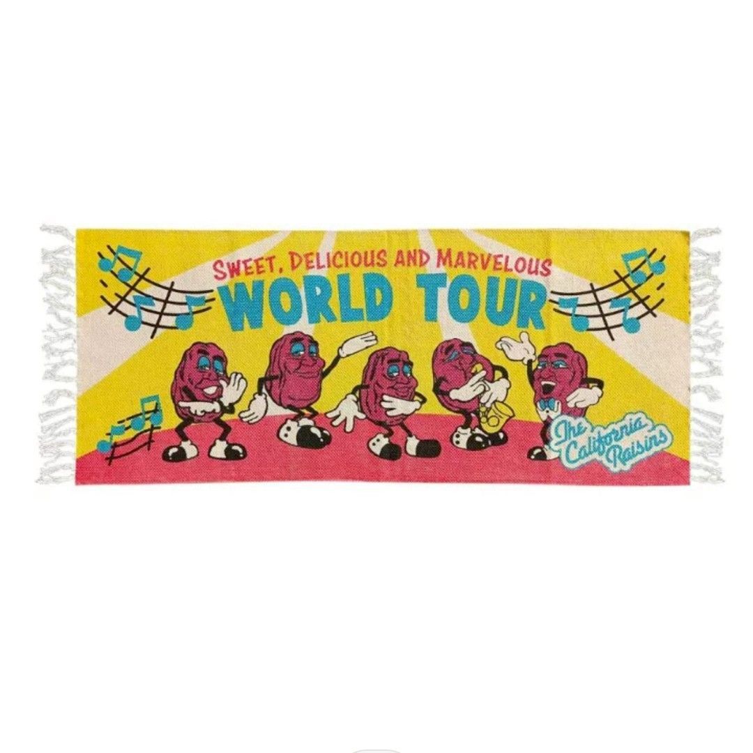 【 The California Raisins（ カリフォルニアレーズン ）】KITCHEN MAT キッチンマット / COTTON MAT /  コットン マット/ Floor Mat / フロアマット / ロングバージョン〚アメリカン雑貨 アメトイ〛