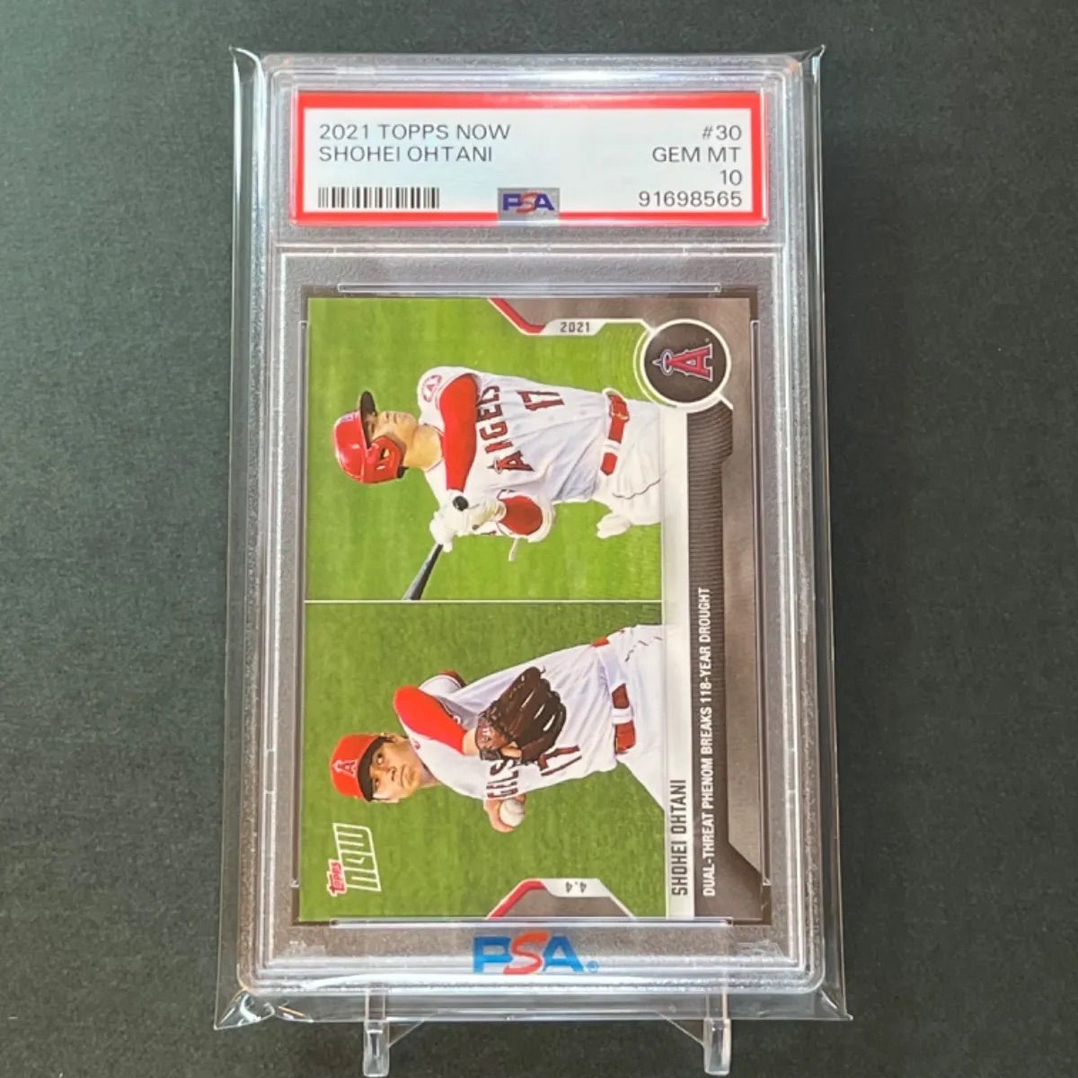 大谷翔平　二刀流　psa10 PSA10 GEM MINT 2021 Topps Now 大谷翔平 2021年7月13日