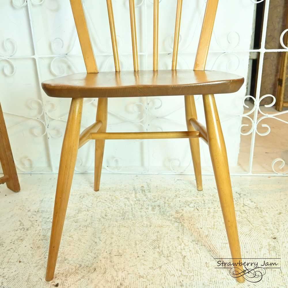 L3705-300-2 英国ヴィンテージ ERCOL フープバックチェア 4本 L3705-300-4 英国ヴィンテージ ERCOL アーコールチェア フープ