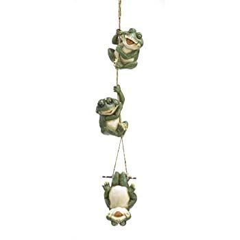 Gifts & Decor フロリッキングカエル ハンギングガーデン彫刻 装飾