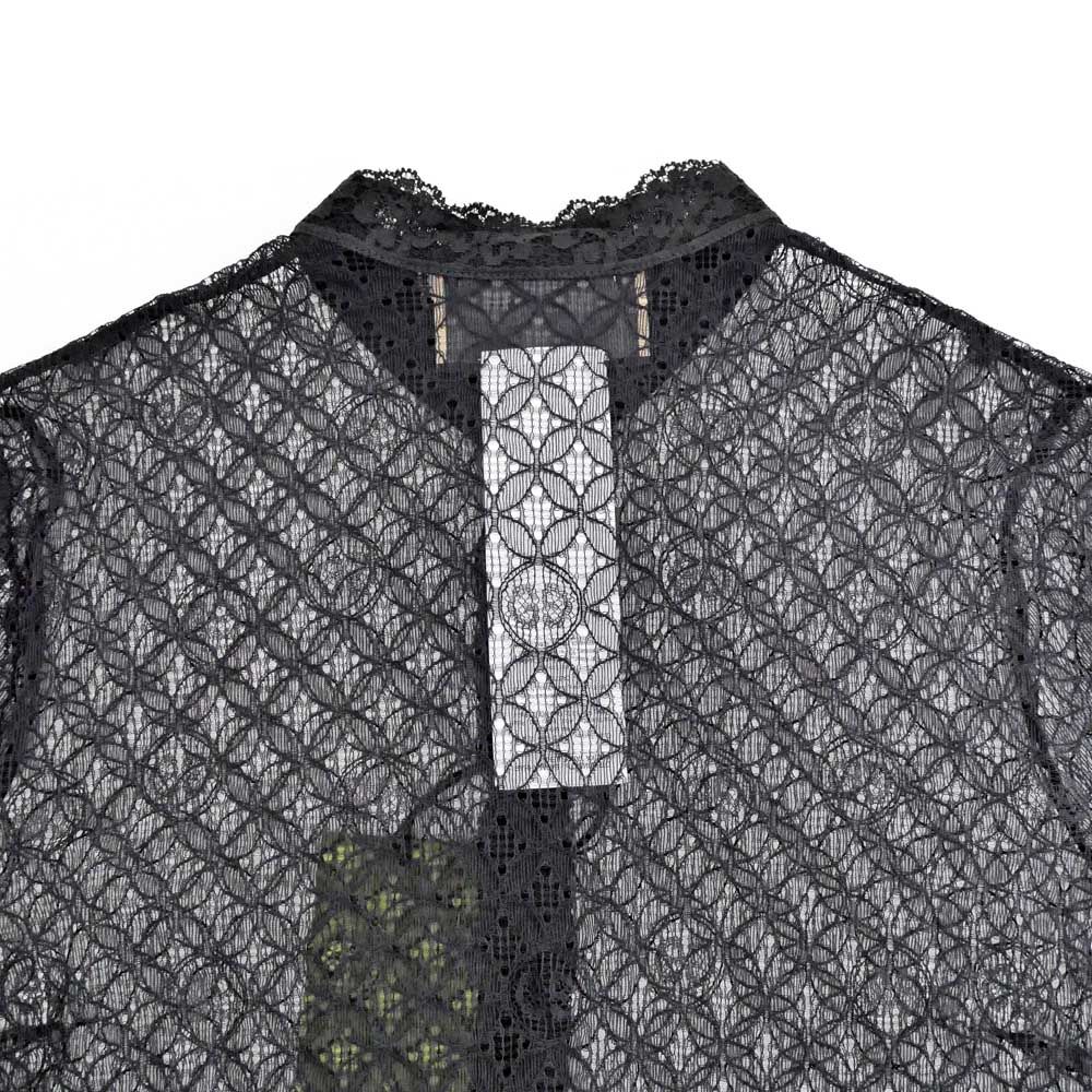 GUCCI シースルー長袖シャツ ブラック 名東】グッチ シースルーシャツ インナー付 38サイズ ブラック