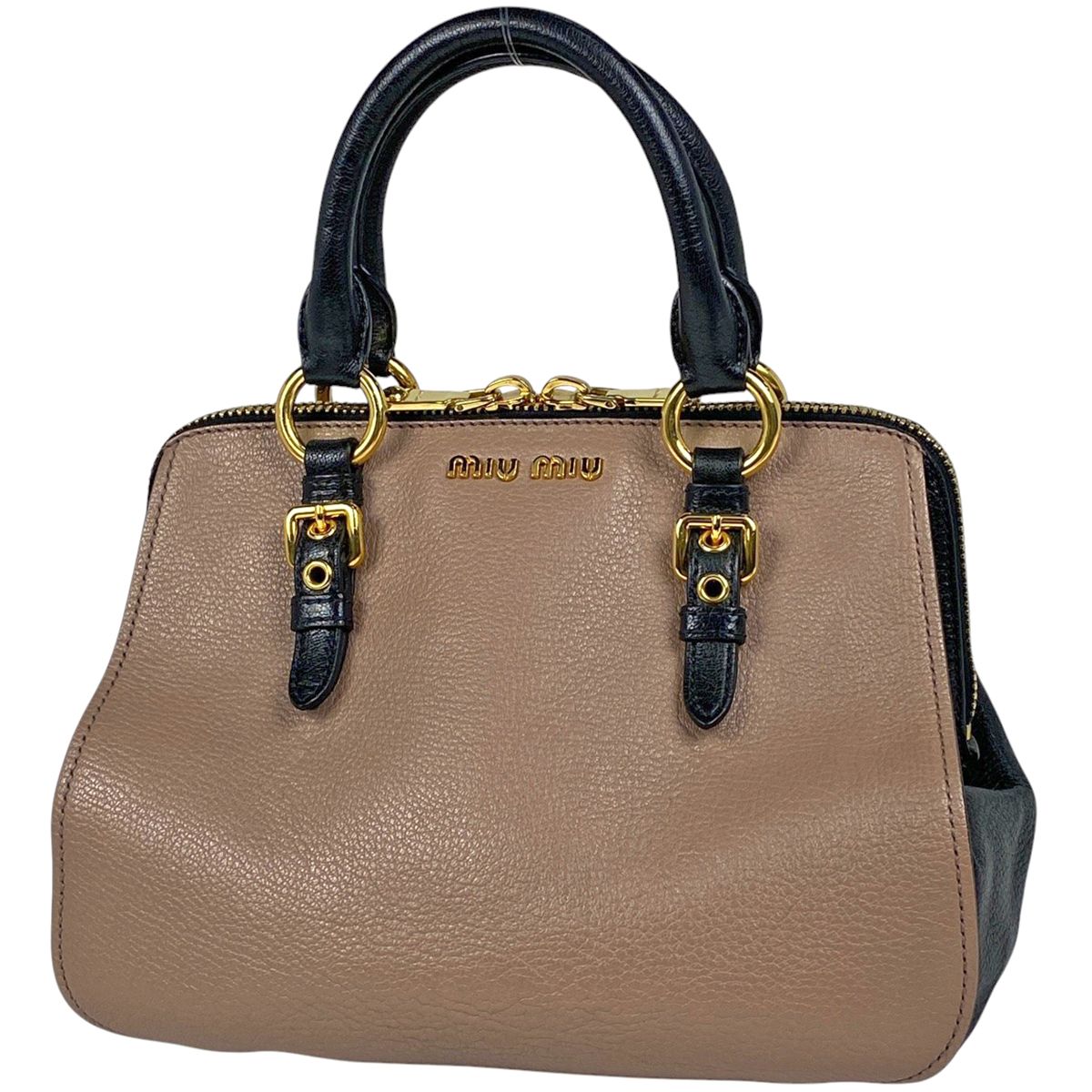ミュウ ミュウ Miu Miu ロゴ ハンドバッグ 2WAY ショルダー ミュウ ミュウ Miu Miu ロゴ ハンドバッグ 2WAY ショルダー