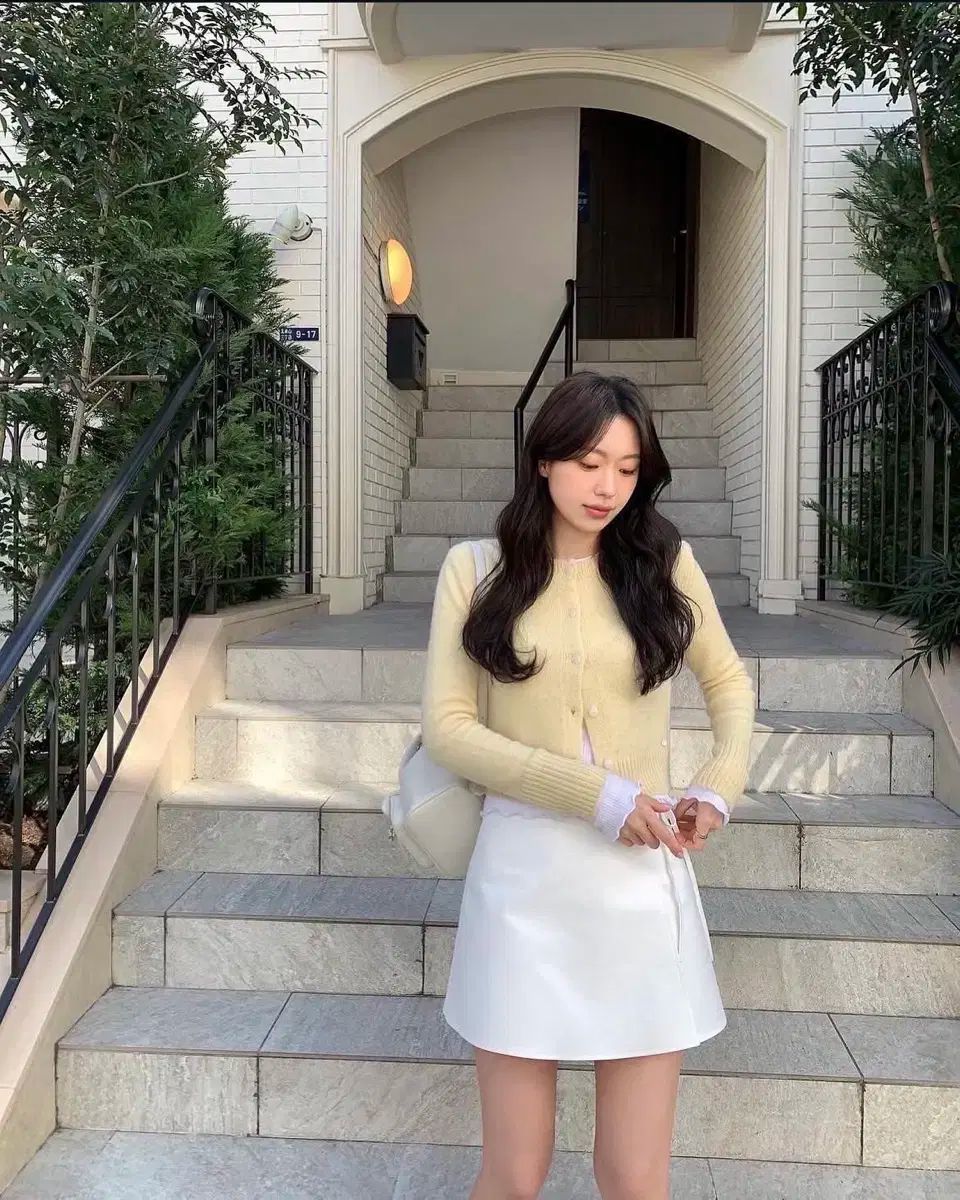 ルプレイン Le plein ベイビーイェロー ニット カーディガン