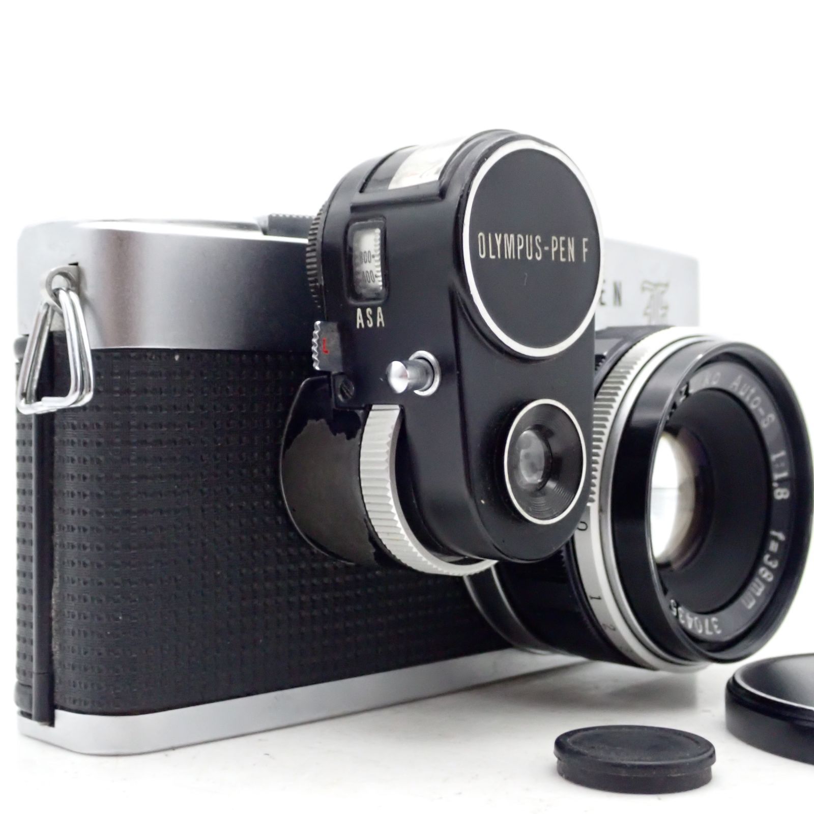 美品 OLYMPUS Pen F 一眼レフフィルムカメラ ハーフフレイム 224883 F