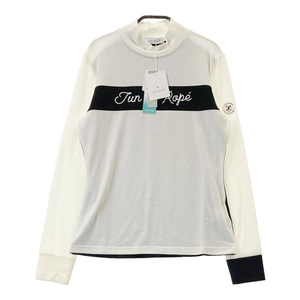 サイズ：M JUN&ROPE ジュン アンド ロペ ERM-54120 2024年 長袖ハイネックTシャツ ホワイト系 [240101345405]# ゴルフウェア レディース ストスト