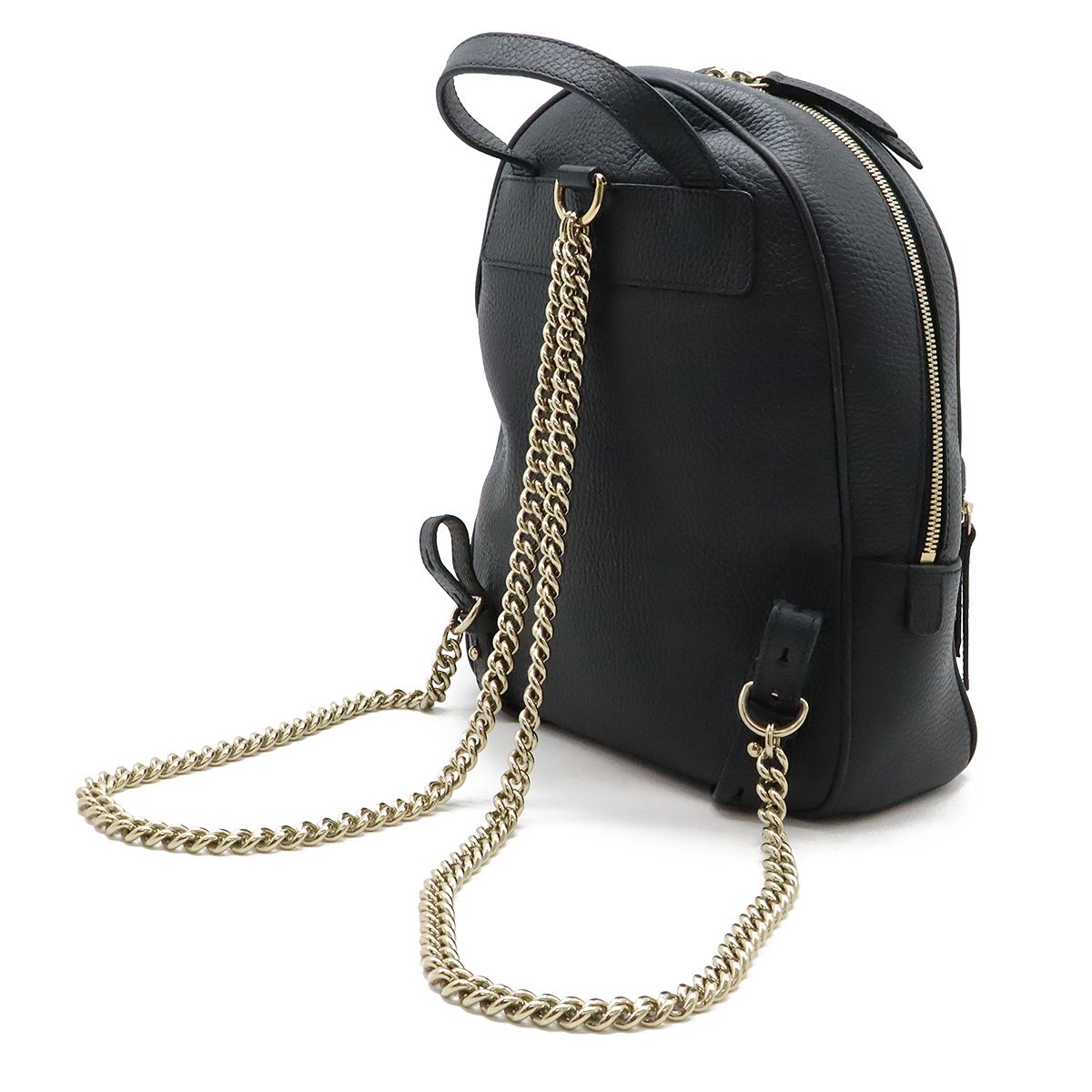 グッチ インターロッキングG レザー リュックサック リュック ブラック A4 GUCCI グッチ ソーホー インターロッキングG バックパック