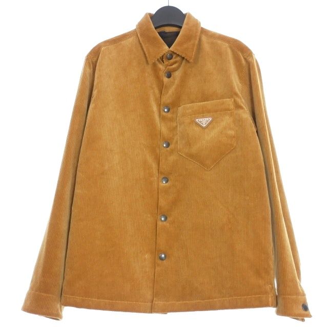 プラダ PRADA トライアングルプレート コーデュロイジャケット