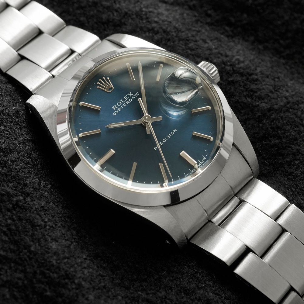 ROLEX オイスターデイト サービスダイヤル 1976年頃 国際サービス保証書付き Ref.6694 アンティーク品 メンズ 腕時計