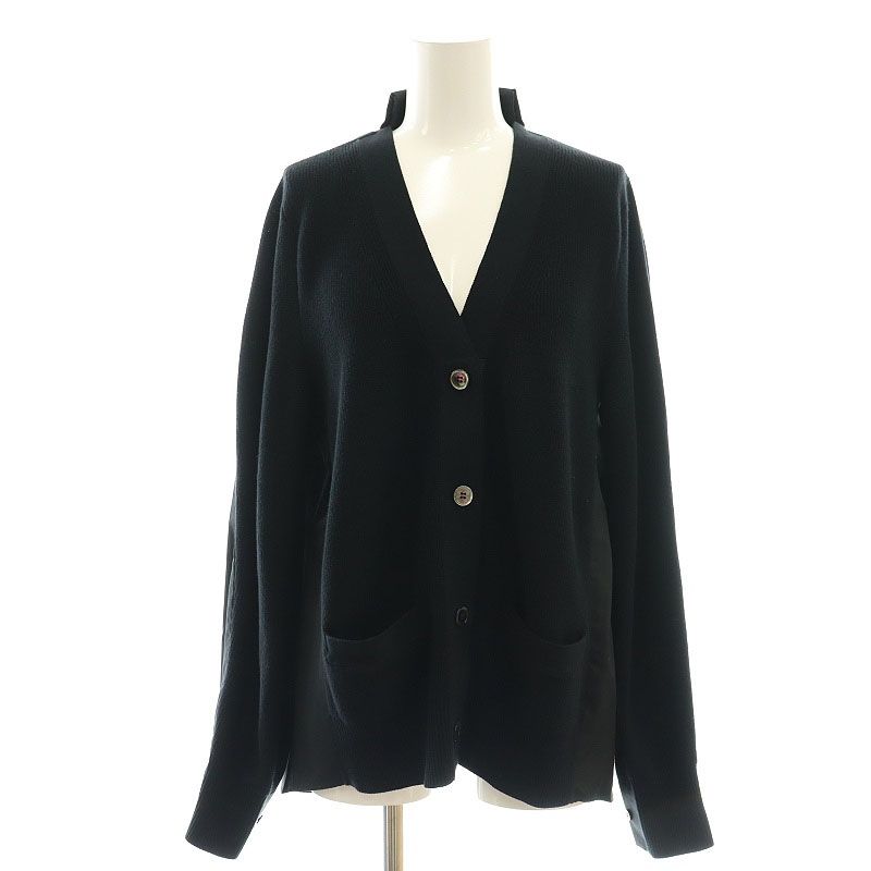 サカイ sacai 切替 ニットカーディガン トップス 長袖 2 赤 レッド