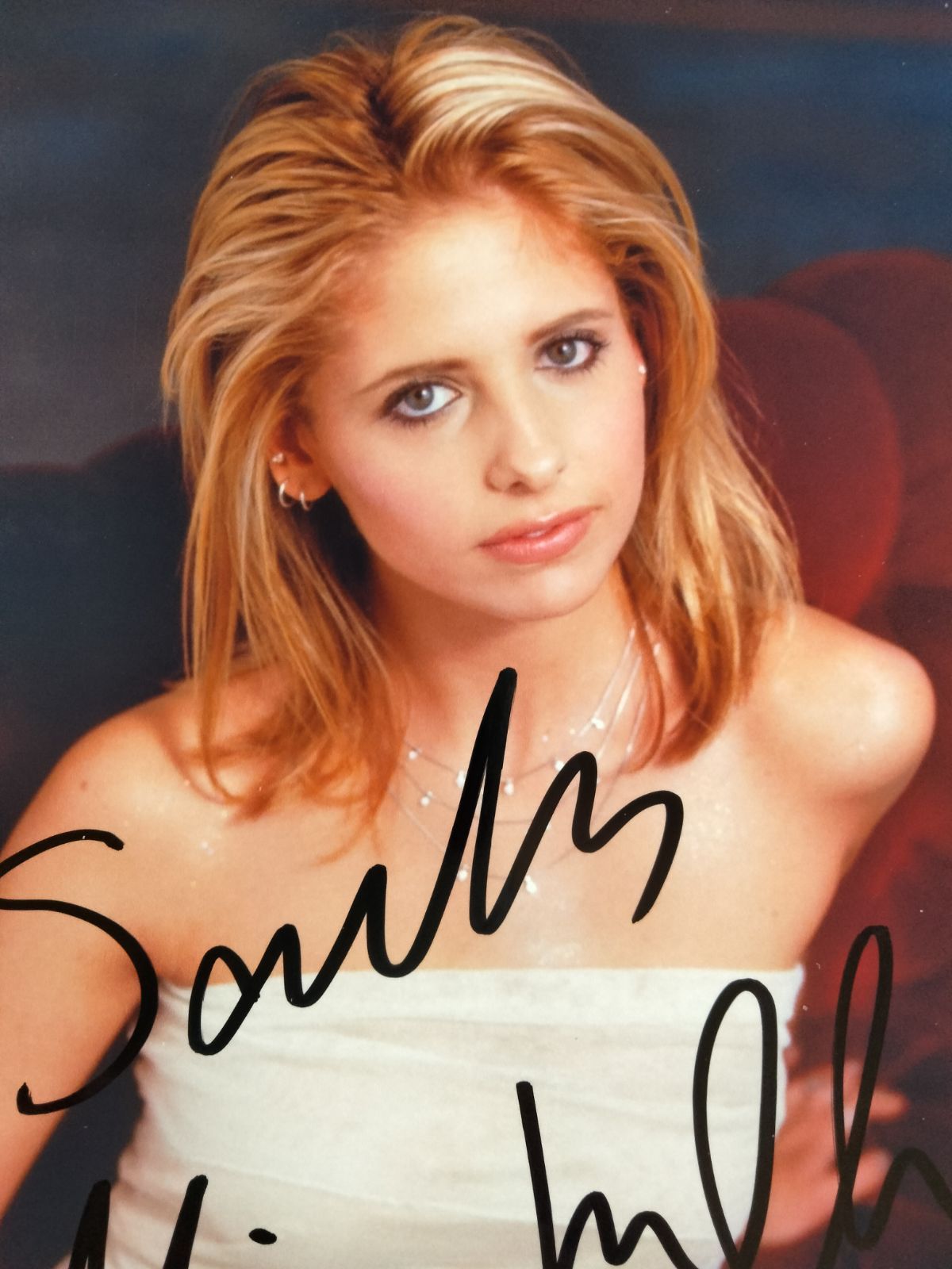 サラ・ミシェル・ゲラー直筆サイン入り2Lサイズ写真‥Sarah Michelle Gellar…ラストサマー‥