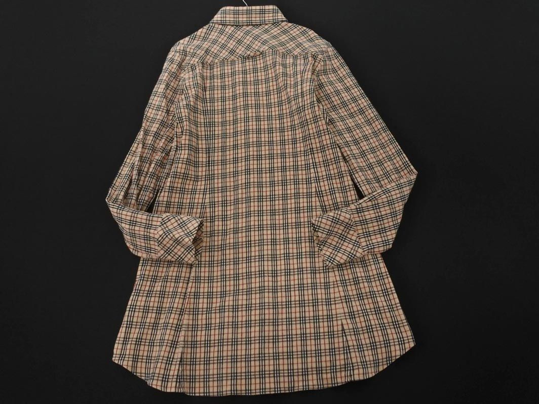 美品　バーバリーブルーレーベル　ノバチェック　チュニック　ブラウス　ベージュ 美品 バーバリーブルーレーベル ノバチェック チュニック