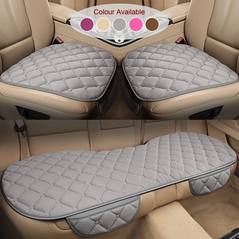 車用クッション 冬 新しい プラッシュ 自動車用クッション 車 アクセサリー 3セット シングルピース 暖かい クッション 自動車用品
