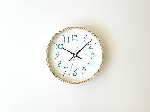 KATOMOKU plywood wall clock 20 スイープ連続秒針 km-119LB φ252mm