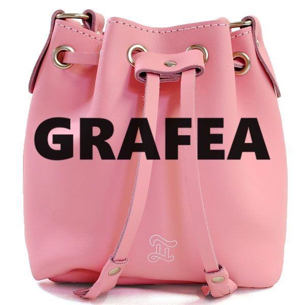 GRAFEA グラフィア MINI BUCKET PINK ミニ バケット レザー ショルダーバッグ ミニサイズ レディース