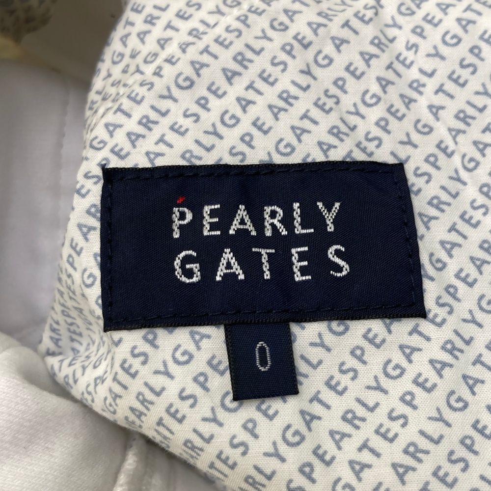 サイズ：0 PEARLY GATES パーリーゲイツ 2025年モデル 裏起毛 ロングパンツ 総柄 ホワイト系 [240101465243] ゴルフウェア レディース ストスト サイズ：0 PEARLY GATES パーリーゲイツ 2025年モデル 裏起毛