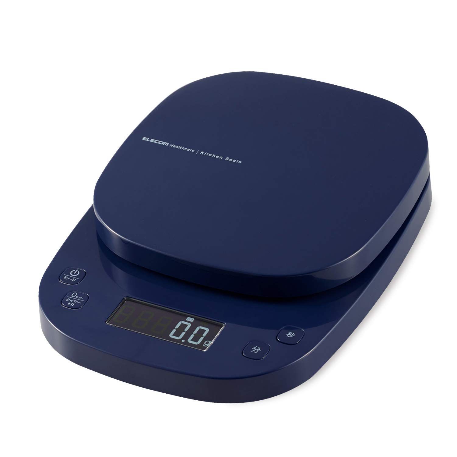 ネイビー エレコム キッチンスケール タイマー付 最大2kg 最小0.1g表示 ネイビー HCS-KS03NV