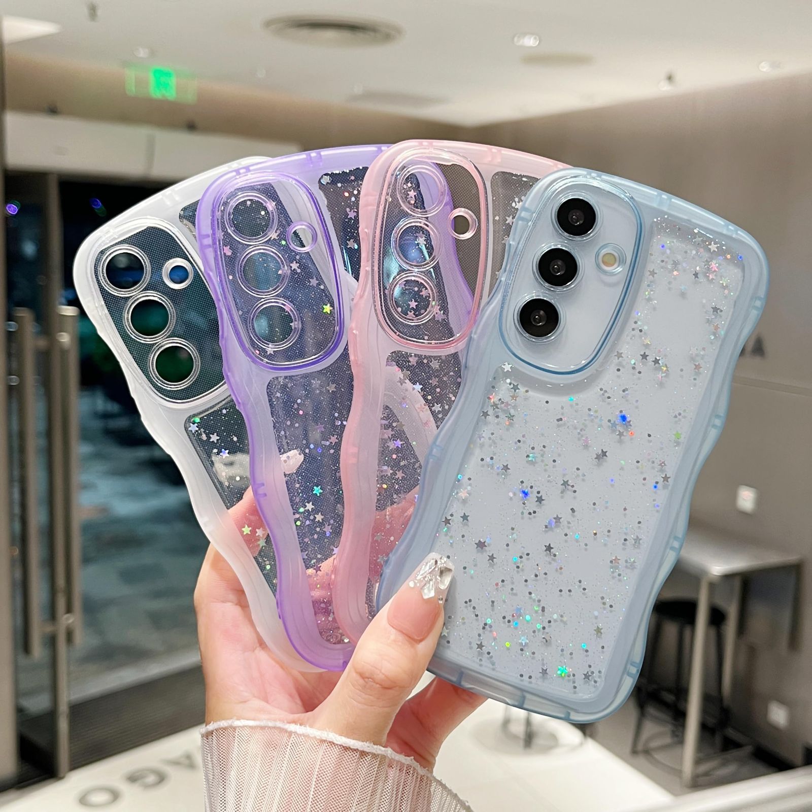 Galaxy S23 FE ケース キラキラ星 ウェーブ 韓国製 - メルカリ