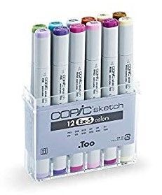 コピックスケッチ 12色 EX－5セット 廃番 新品 - メルカリ