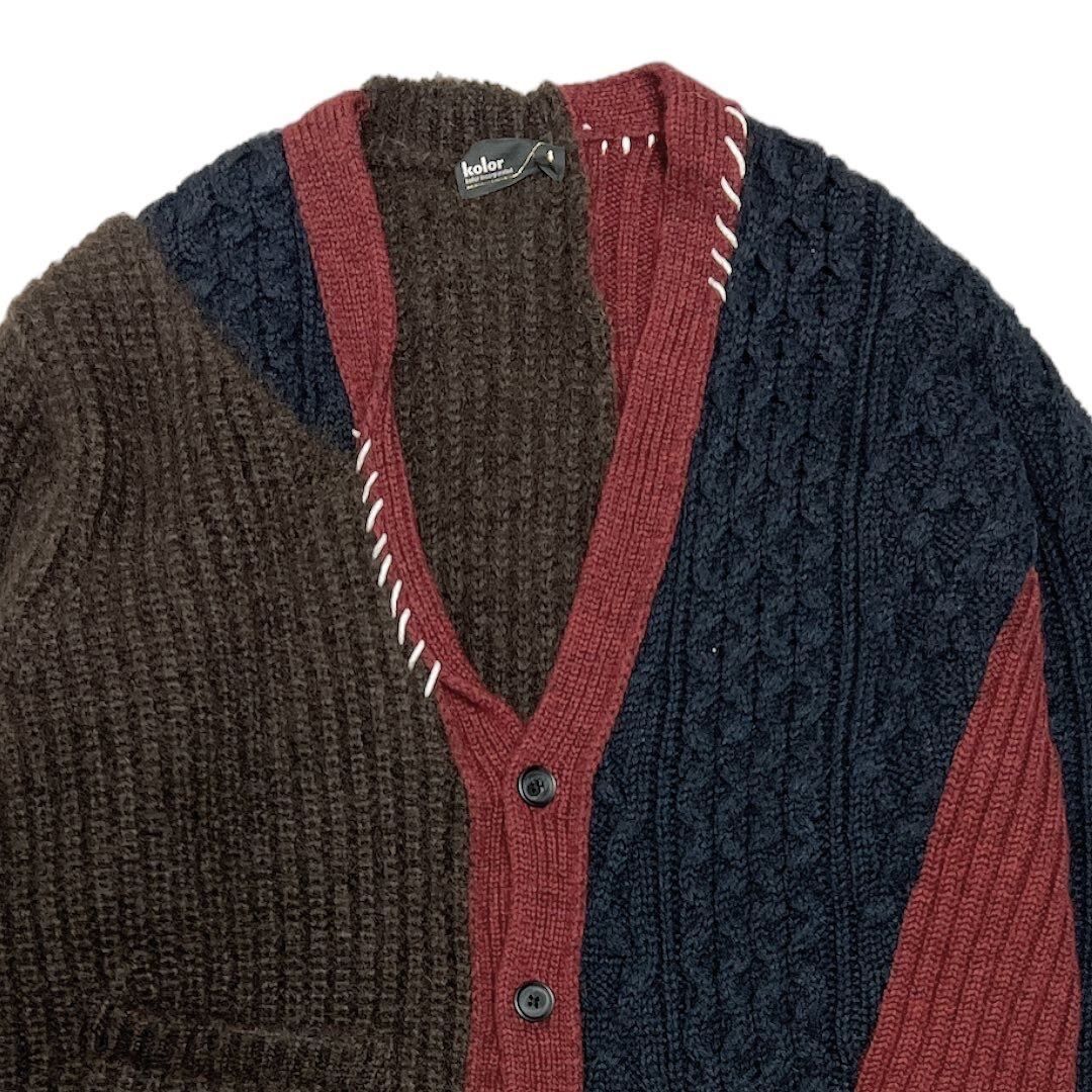 Kolor 20AW Docking Knit Cardigan - メルカリ