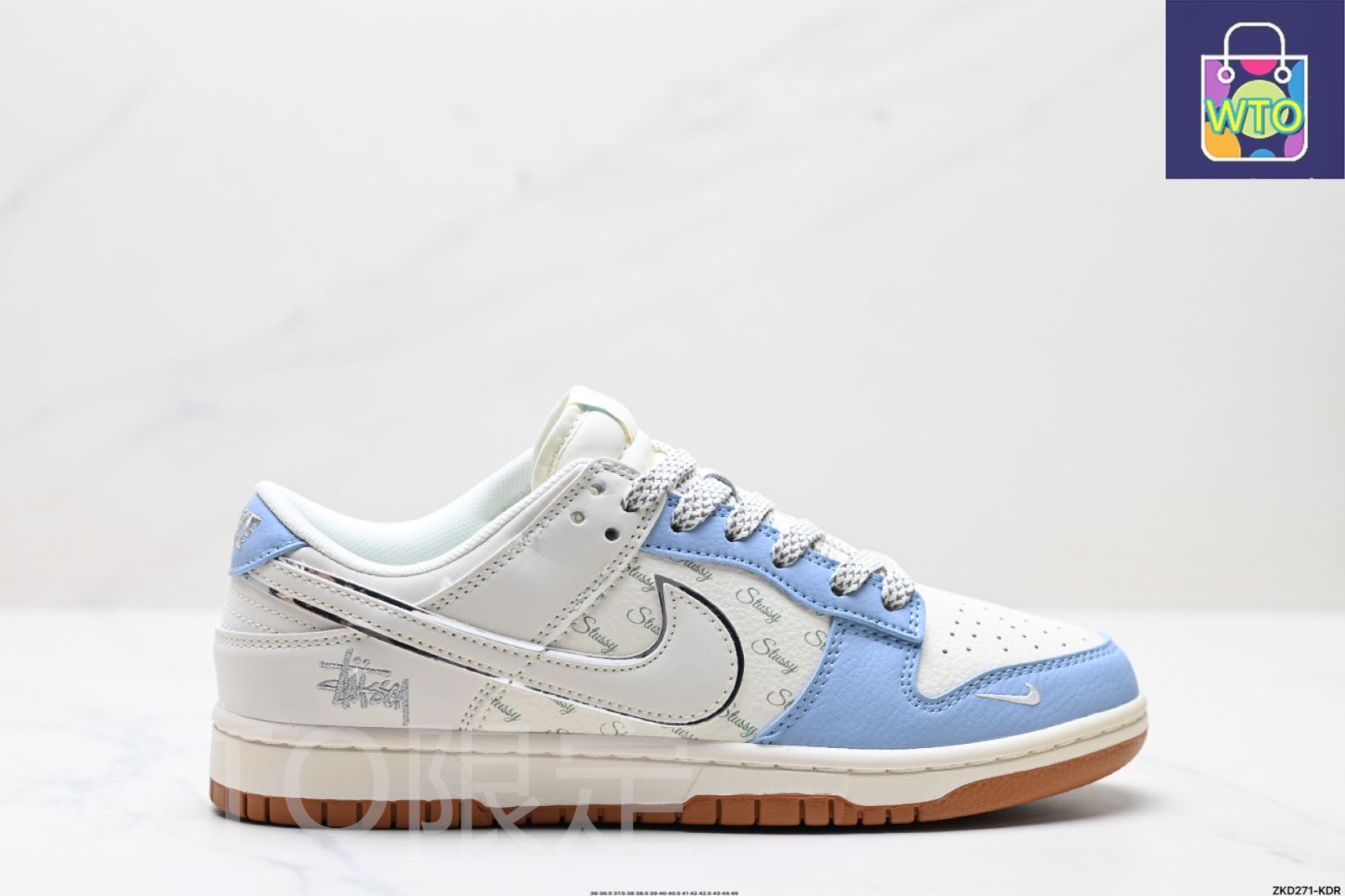 全新未使用Nike SB Dunk Low ステューシー コラボ ホワイト