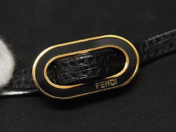 □新品同様□ FENDI フェンディ レザー バイカラー チョーカー