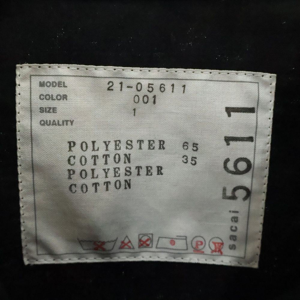 Sacai (サカイ) 21SS COTTON POPLIN SHIRT ロングスリーブ