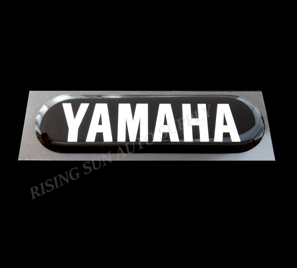 新商品 ヤマハ純正エンブレム[YAMAHA] ブラック/鏡面シルバー 84mm