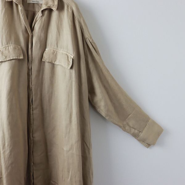 24SS⭐️1回美品⭐️別注 アパルトモン レミレリーフ2wayシャツ／ベージュ L'Appartement アパルトモン 別注 REMI RELIEF レミレリーフ