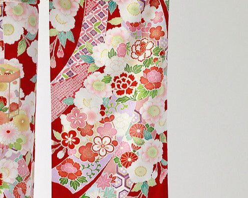 振袖 身長152-167cm 赤 re-078 振袖 身長152-167cm 赤 re-078（浴衣 | kimono Re:和 [online