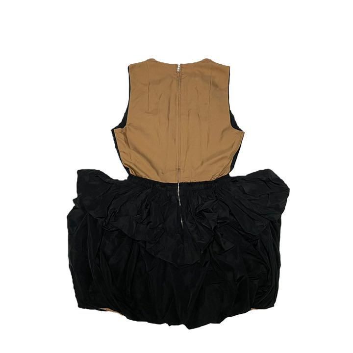 CARVEN カルヴェン ミニワンピース ドレス ブラック ベージュ - メルカリ 