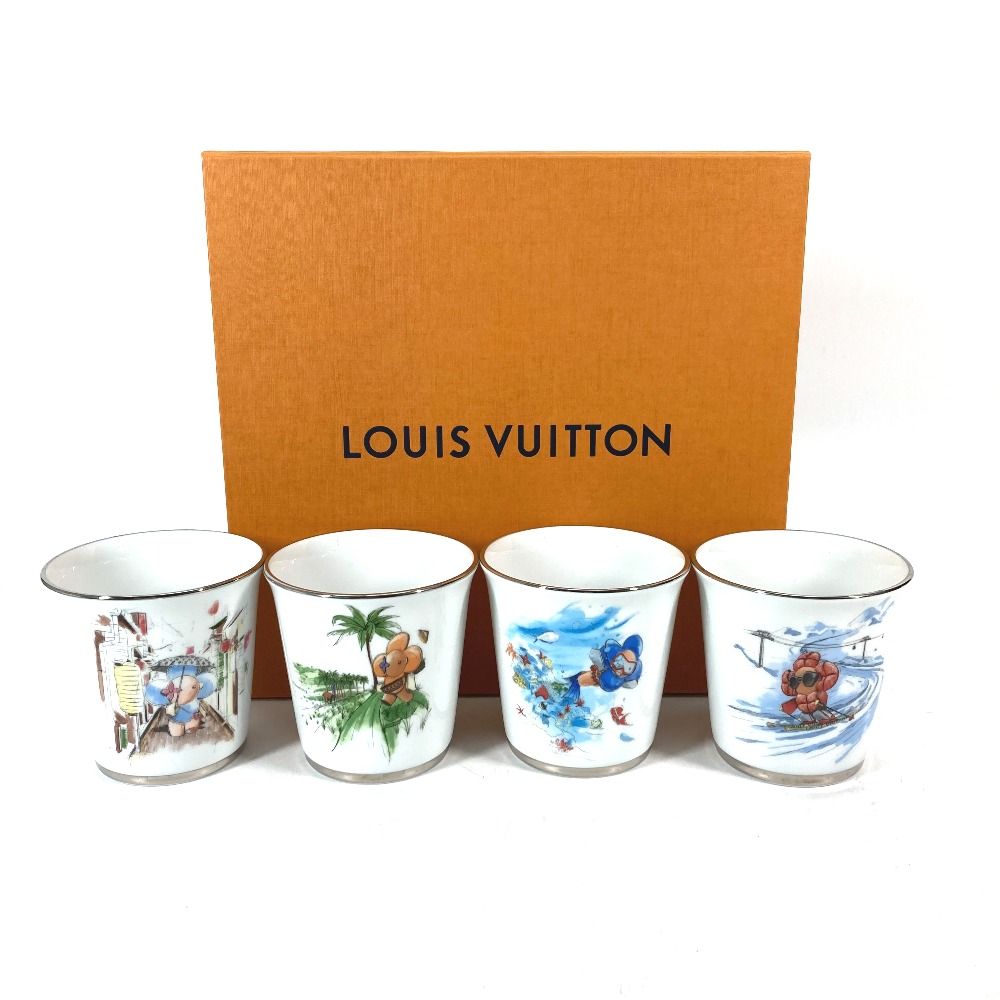 LOUIS VUITTON ルイヴィトン マグカップ セット4 ゴブレ