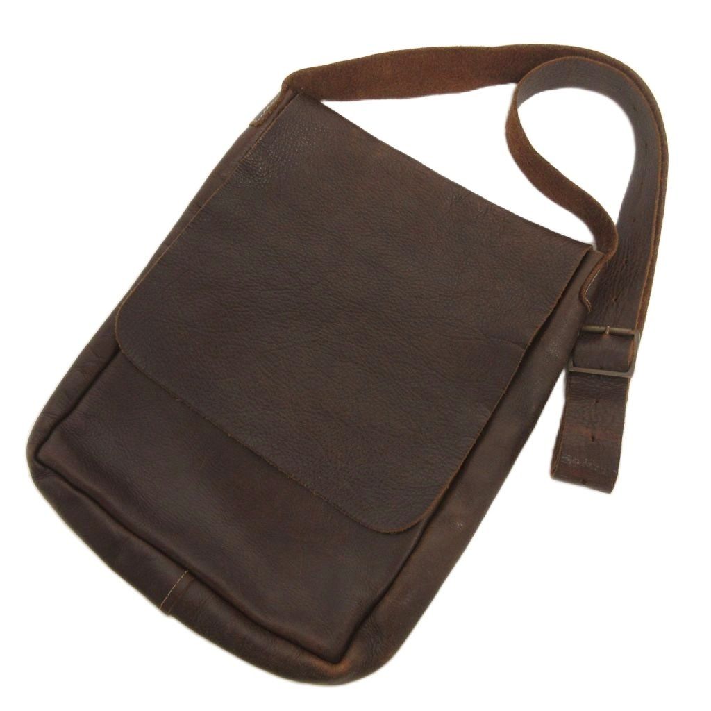 Paul harnden レザーショルダーバッグ brown