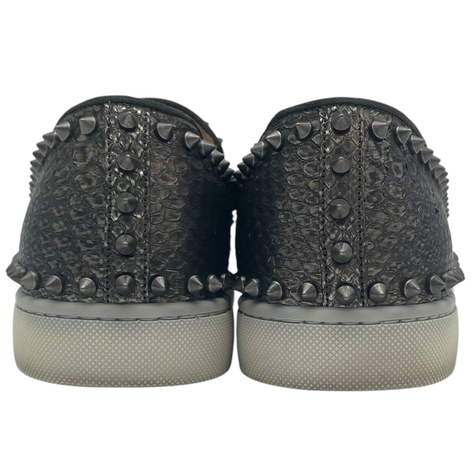 【美品】クリスチャンルブタン スパイクスタッズ スリッポン スニーカー 42 1円☆ Christian Louboutin クリスチャン ルブタン スタッズ
