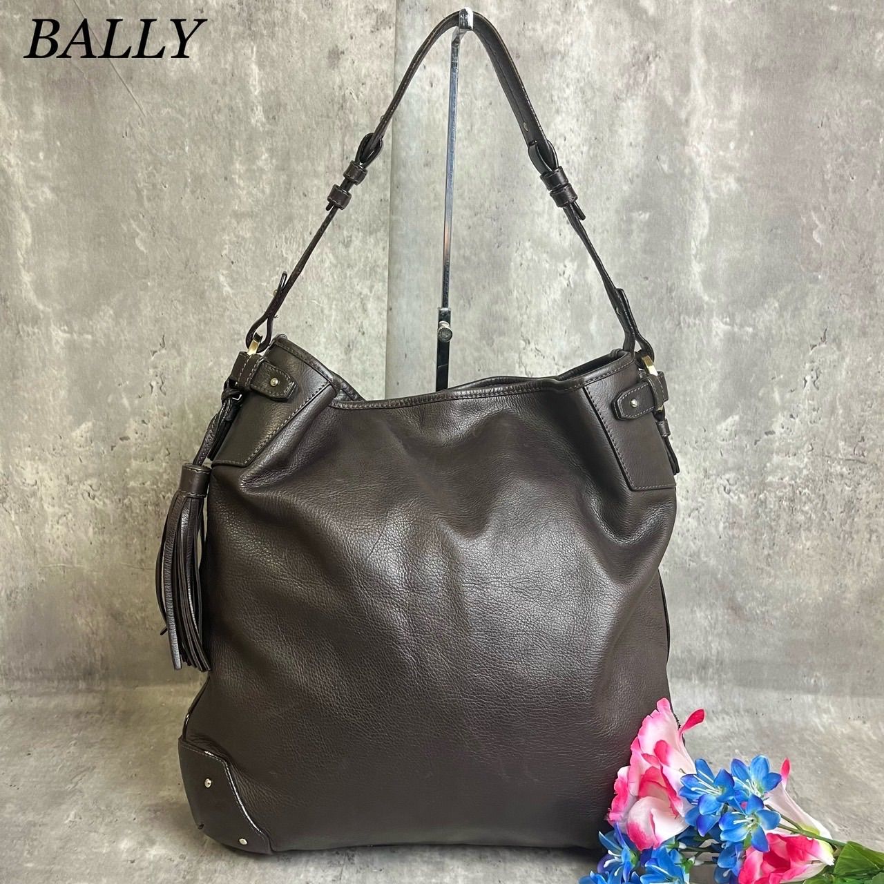 1円【極美品】BALLY バリー ワンショルダーバッグ ハンドバッグ 