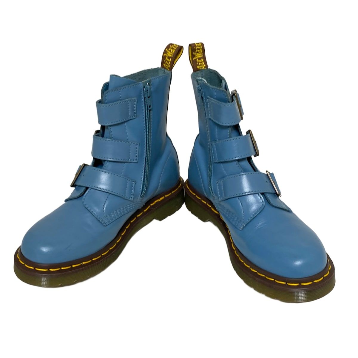 レア♡未使用ドクターマーチングリッターブーツターコイズuk4Dr.Martens Dr.Martens(ドクターマーチン) ブーツ UK4 レディース - ブルー