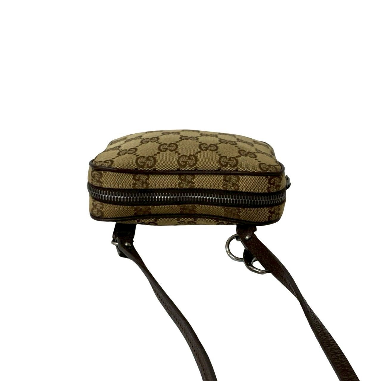 ほぼ未使用品 GUCCI グッチ GG ロゴ レザー 本革 GGキャンバス ほぼ未使用品 GUCCI グッチ GG ロゴ レザー 本革 GGキャンバス