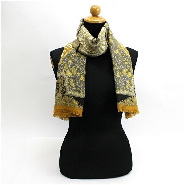 ETRO エトロ 大判スカーフ ショール ストール ウール/シルク