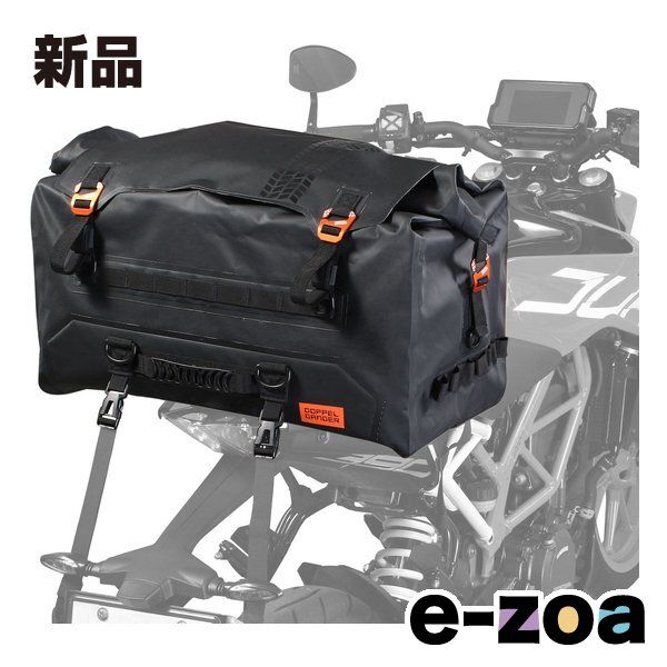DOPPELGANGER ドッペルギャンガー バイク用 ターポリンシートバッグ ツアー 容量55L|ブラック DBT611-BK 2648174