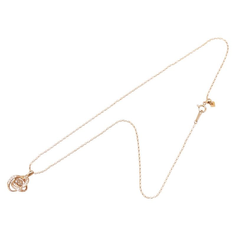 ノーブランド ペンダントネックレス K18PG ピンクゴールド レディース  