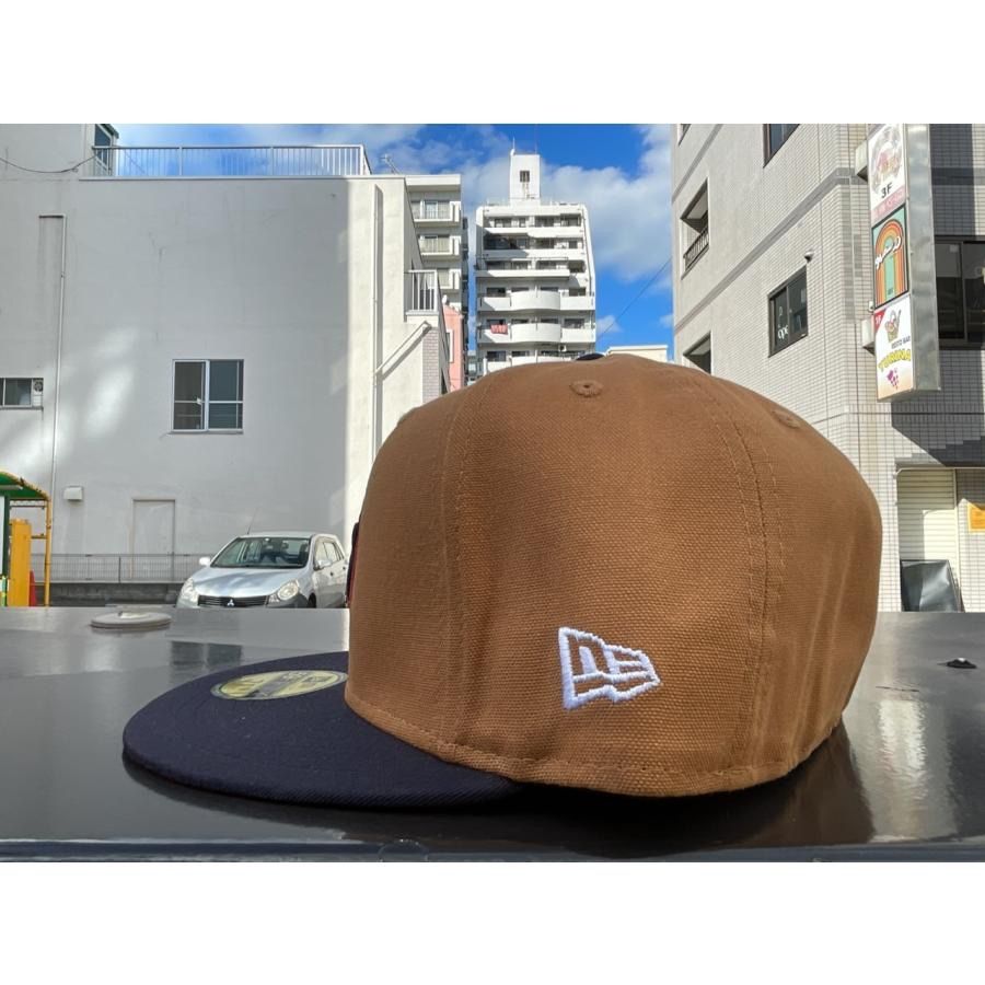 59FIFTY ダックキャンバス シカゴカブス ライトブロンズ ネイビーバイザー 59FIFTY ダックキャンバス シカゴカブス ライトブロンズ