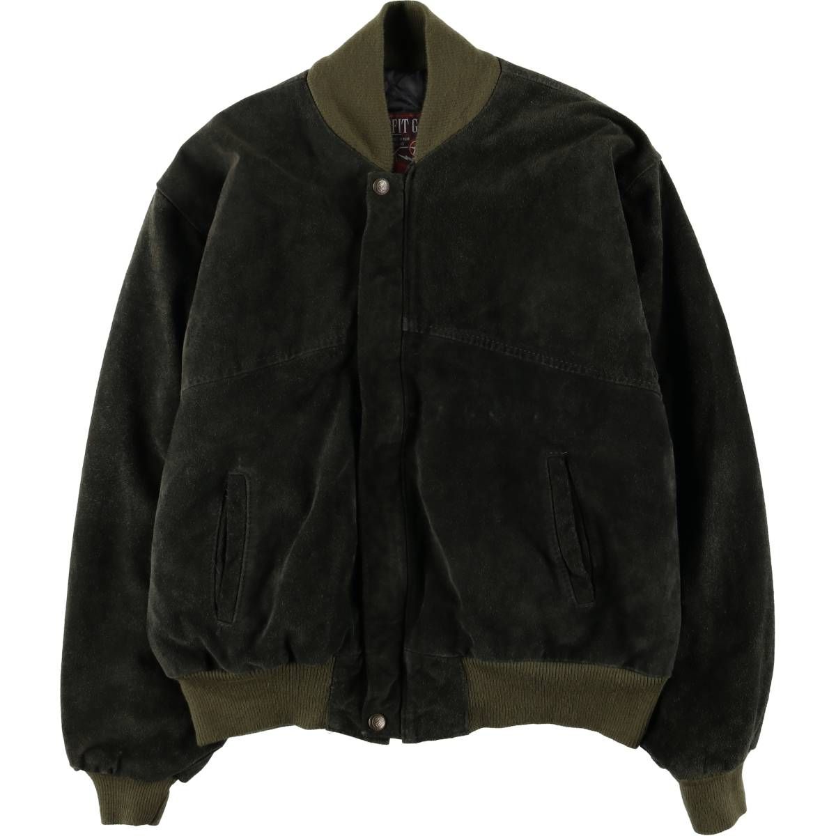 古着 OUTFIT GARMENT スエードレザーブルゾン イタリア製 メンズM相当|eaa589968