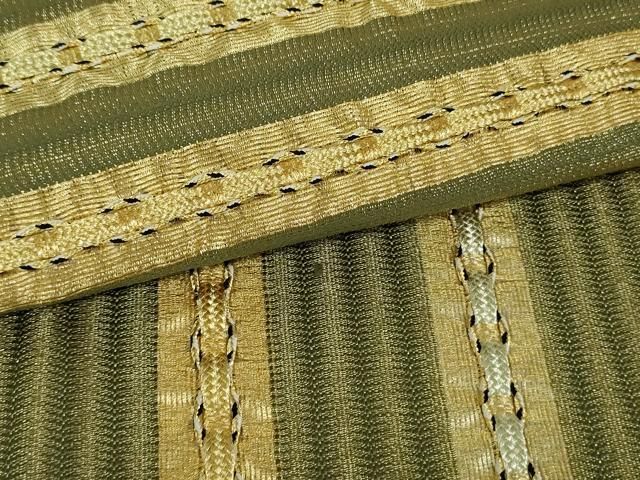 平和屋着物○ひなや工房 くむ・あむ・おる 伊豆蔵明彦 組織 太鼓柄袋帯