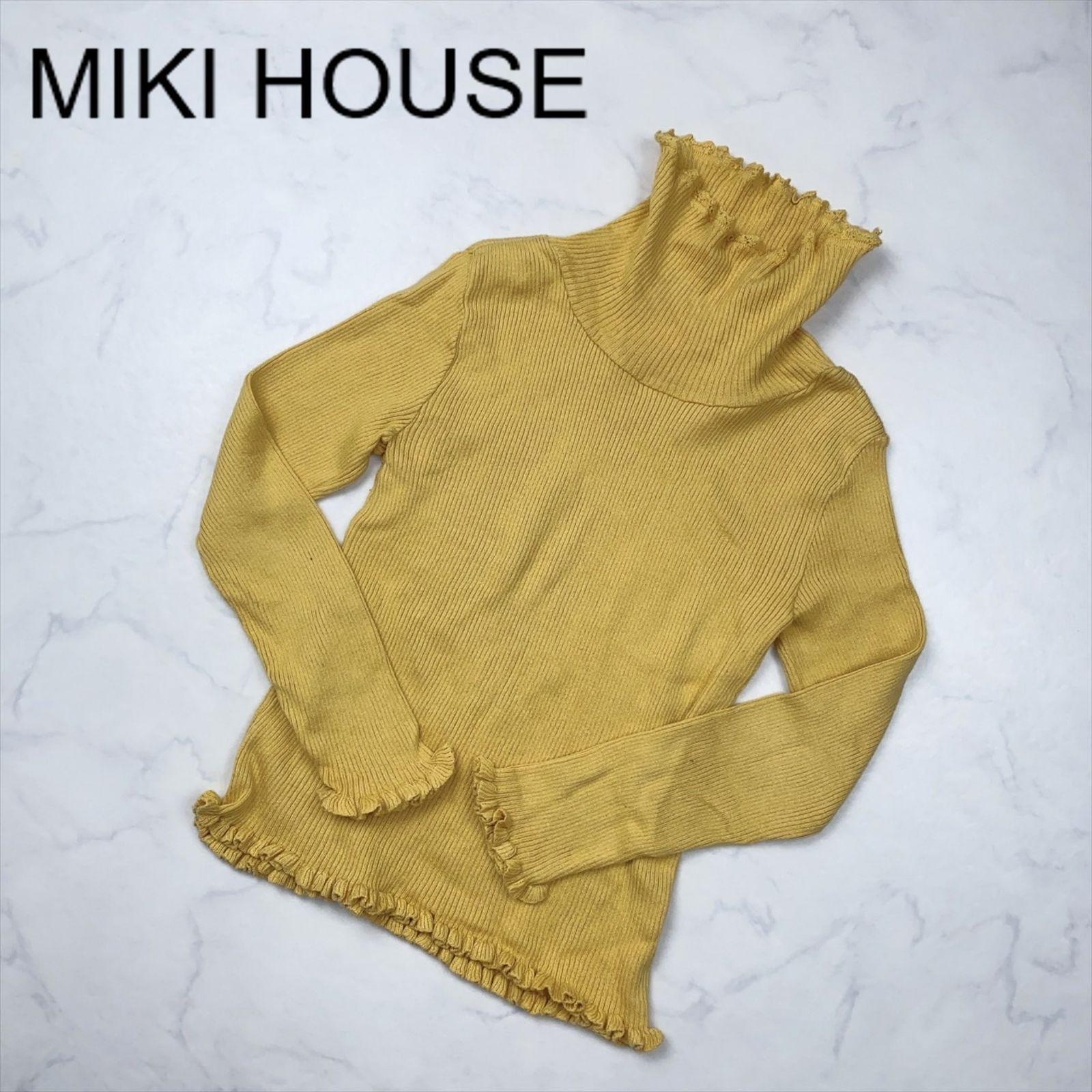 目立った傷汚れなし】mikiHOUSE ミキハウス 長袖セーター 130 キッズ