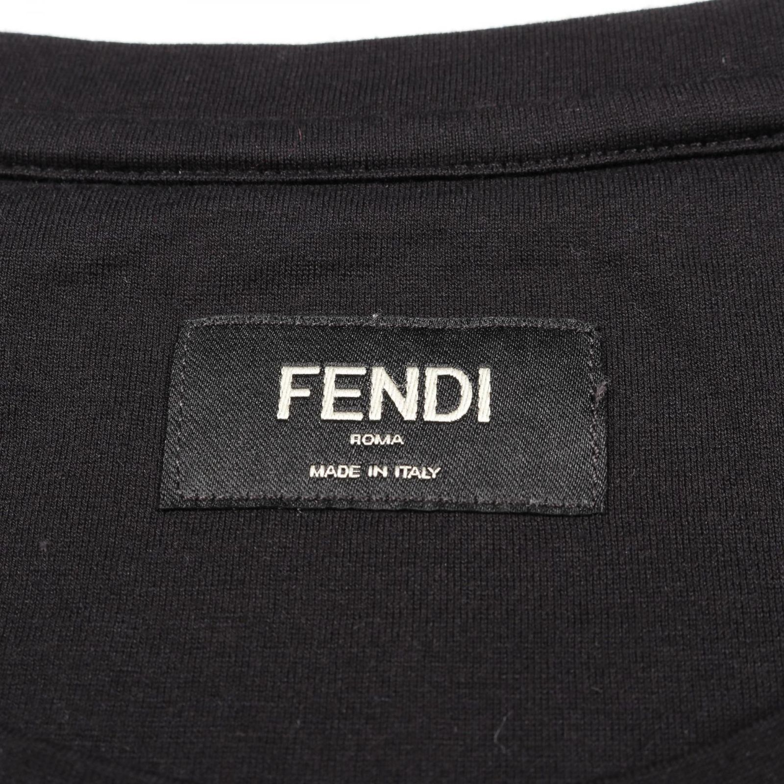 フェンディ FENDI カットソー FFロゴパッチ FY0894 ブラック