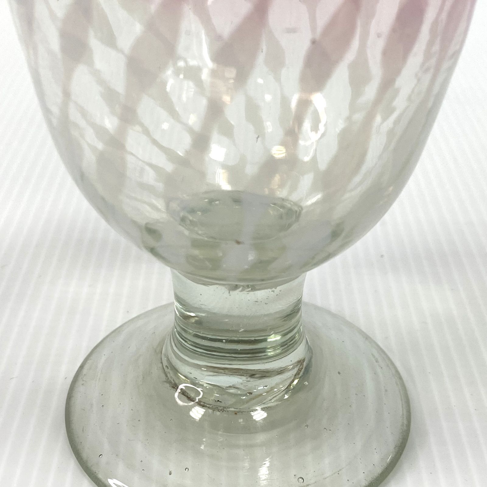  品 明治～大正 グラス ピンク 乳白色 アンティーク 吹きガラス コップ GM コップ グラス コップ グラス 酒器