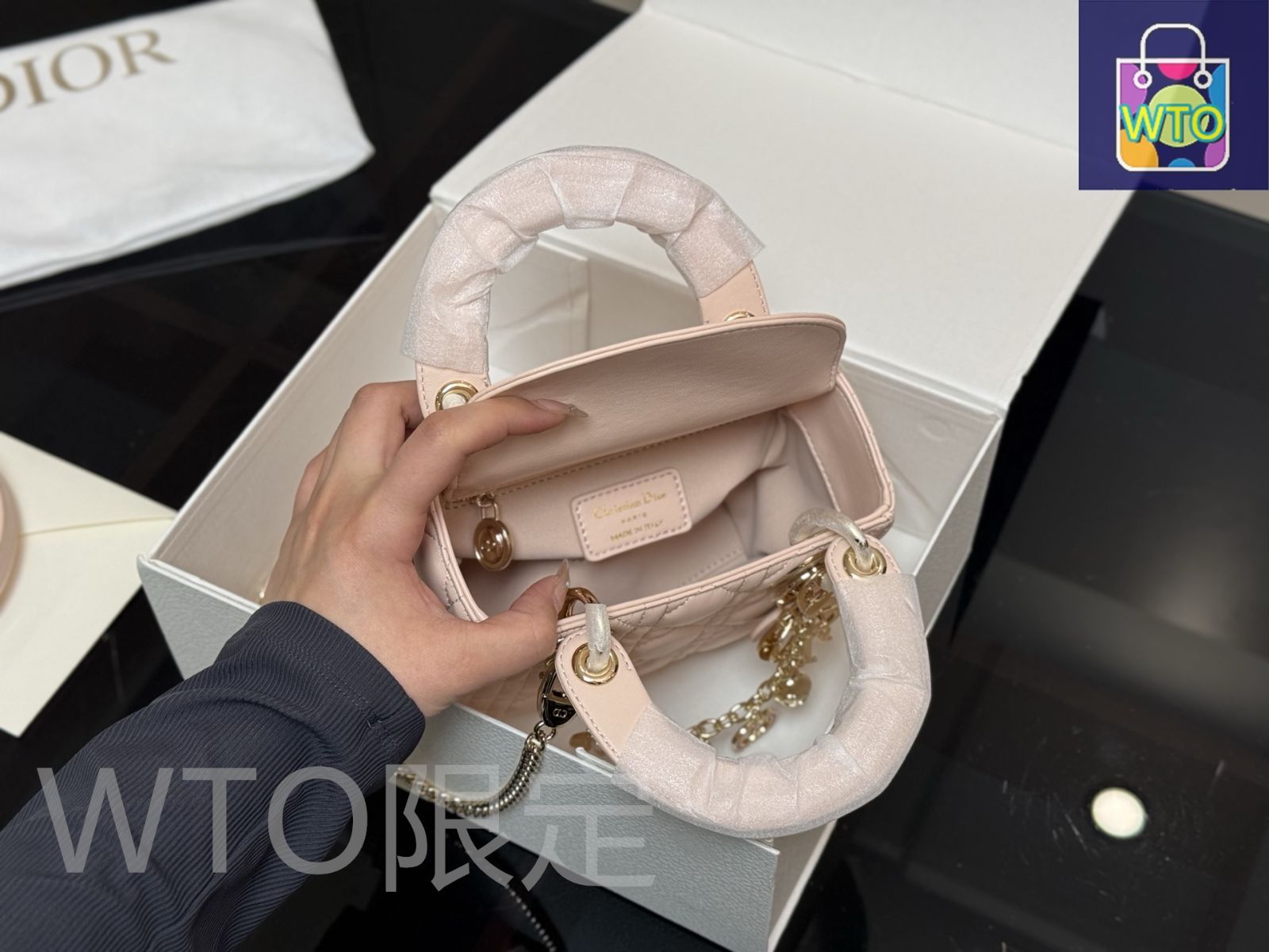 今日特価】DIOR Lady Dior ライディオール 羊皮バージョン-WT0