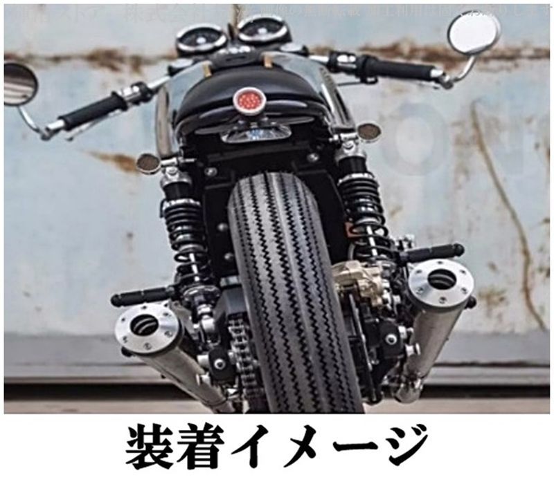 バイク 汎用 スリップオンマフラー サイレンサー レトロ ヴィンテージ 