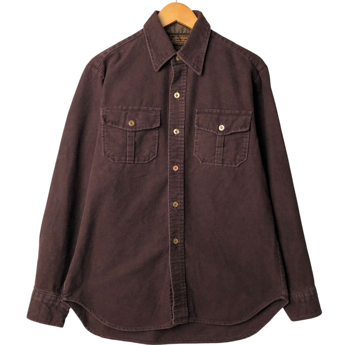 古着 70~80年代 エディーバウアー Eddie Bauer 長袖 シャモアクロス